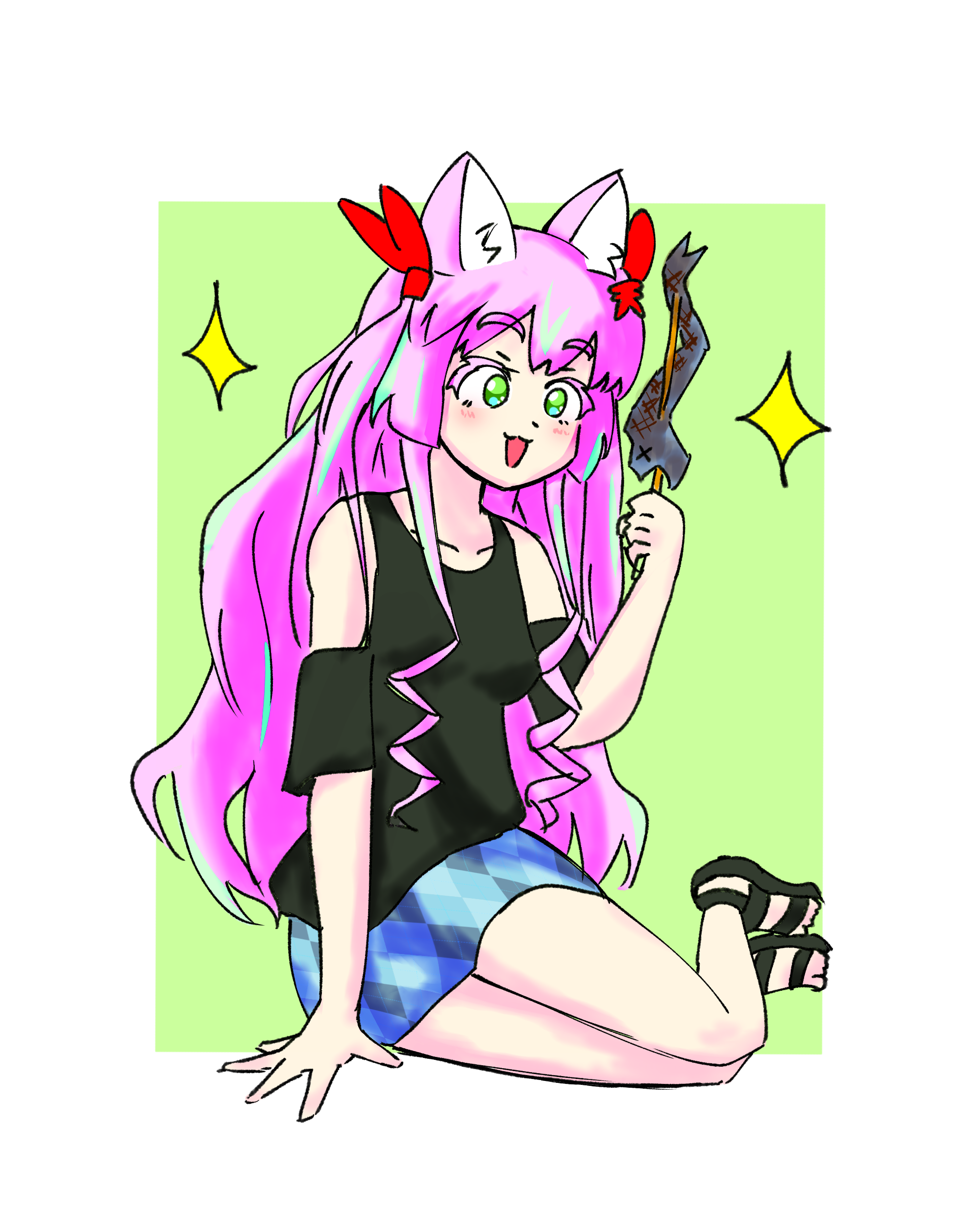 ラテちゃん全身イラスト